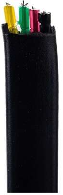 Gembird Кабель телефонный 100м (4-х жильный, 2 пары, плоский) черный