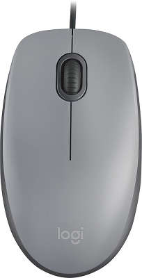 Мышь Logitech Mouse M110 SILENT Mid Grey USB (910-005490)