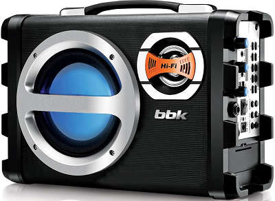 Аудиомагнитола BBK BS05BT черный/серебристый 30Вт/MP3/FM(dig)/USB/BT/microSD