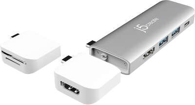 Адаптер j5create UltraDrive USB-C 8-in-1 [JCD387]