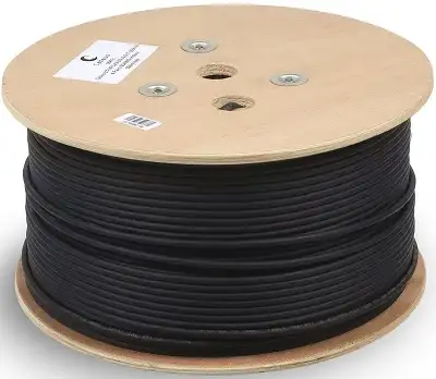 Кабель информационный Cabeus FTP-4P-Cat.5e-SOLID-OUT-PE-UV кат.5E F/UTP 4 пары PE внешний 305м черный