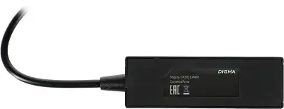 Сетевая карта Digma D-USBC-LAN100, 1xRJ-45, 100 Мбит/с, USB Type-C, Retail