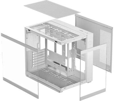 Корпус Case Ocypus Iota C70 WH ARGB ATX win / white / 6 ARGB fans / no PSU /Tempered Glass