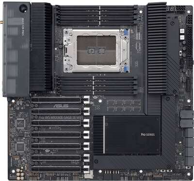 Материнская плата ASUS PRO WS WRX80E-SAGE SE WIFI SWRX8 EATX 8xDDR4 7xPCIEx16 3xM.2 2xUSB-C 10GLAN Wi-Fi 6 {3} (066262)