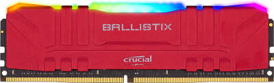 Модуль памяти DDR4 DIMM 8Gb DDR3600 Crucial Ballistix RGB Red (BL8G36C16U4RL)