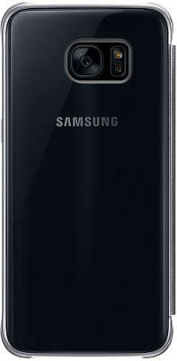 Чехол-книжка Samsung для Samsung Galaxy S7 Edge Clear View Cover, черный (EF-ZG935CBEGRU)