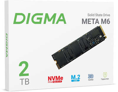 Твердотельный накопитель NVMe 2Tb [DGSM4002TM63T] (SSD) Digma META M6