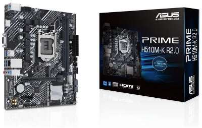 Материнская плата ASUS PRIME H510M-K R2.0 (LGA1200/H470/2xDDR4/mATX/VGA, HDMI) (90MB1E80-M0EAY0)
