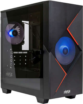 Корпус GameMax Cyclops BR, черный/красный, mATX, Без БП (Cyclops BR)