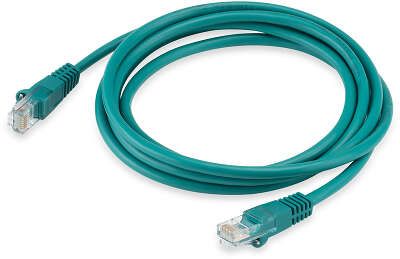 Патч-корд Buro UTP-5E-2M-GR UTP 4 пары cat.5E CCA molded 2м зеленый RJ-45 (m)-RJ-45 (m)