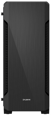 Корпус ZALMAN S3 TG, ATX, BLACK, TEMPERED GLASS WINDOW, 2x3.5", 2x2.5", 2xUSB2.0, 1xUSB3.0, FRONT 2x120mm