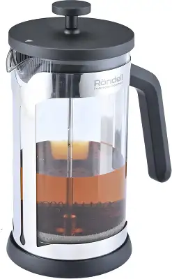 Френч-пресс Rondell Brando RDS-2027 1.0л черный/стальной