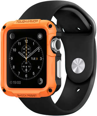 Чехол Spigen Tough Armor для Apple Watch 42 мм, оранжевый [SGP11503]