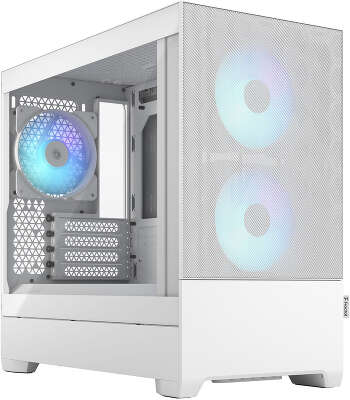 Корпус Fractal Design Pop Mini Air RGB White TG Clear Tint, белый, mATX, Без БП (FD-C-POR1M-01)