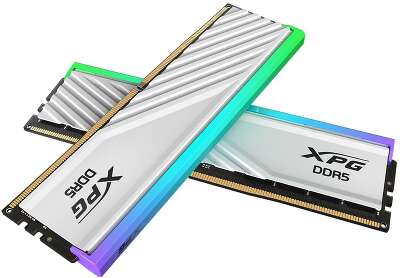 Модуль памяти ADATA XPG Lancer Blade RGB 32GB DDR5 6400 DIMM white kit 16*2, 1.4V, CL32-39-39