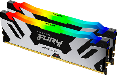 Память оперативная/ Kingston 96GB 6000MT/s DDR5 CL32 DIMM (Kit of 2) FURY Renegade RGB XMP