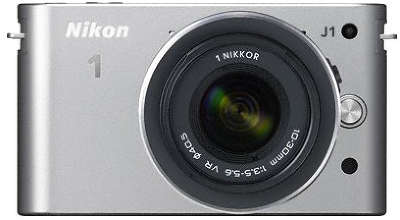 Цифровая фотокамера Nikon 1 J1 Silver Kit (10-30 мм f/3.5-5.6 VR)