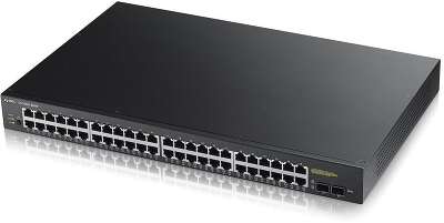 Коммутатор Zyxel GS1900-48HP GS1900-48HP-EU0101F 24G 2SFP 24PoE 170W управляемый