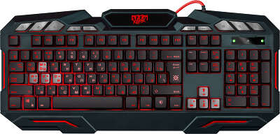 Defender Проводная игровая клавиатура Doom Keeper GK-100DL RU,3-х цветная,19 Anti-Ghost