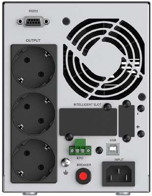 ИБП CBR ESSENCE ESN-1000 [Online 1000 VA / 1000 W, Tower, 3 x EURO, LCD, HID-USB, RS232, EPO, SNMP slot] (ESN-1KT-3F-LCHERSC)
