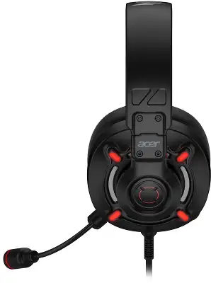 Наушники с микрофоном Acer Nitro OHW306 черный/красный 2.1м мониторные оголовье (ZL.HDSEE.00E)