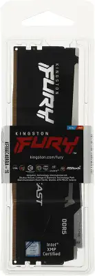 Память DDR5 16GB 5600MHz Kingston KF556C40BBA-16 Fury Beast XMP RGB RTL Gaming PC5-44800 CL40 DIMM 288-pin 1.25В dual rank с радиатором Ret