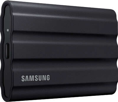 Внешние HDD и SSD/ Samsung External SSD T7 Shield, 1TB, Type C-to-C/A, USB 3.2 Gen2, R/W 1050/1000MB/s, IP65, 88x59x13mm, 98g, Black (12 мес.)