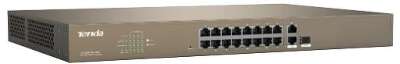 Коммутатор 16FE+2GE/1SFP 16-Port PoE TENDA