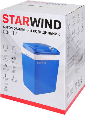 Автохолодильник Starwind CB-117 29л 48Вт синий/серый