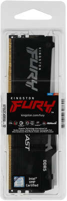 Память Kingston FURY Beast Black RGB DDR5 DIMM 32Gb PC41600 5200MHz CL40 1.25V (KF552C40BBA-32)
