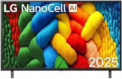 LG 65" 65NANO80A6B.ARUG синяя сажа 4K Ultra HD 60Hz DVB-T DVB-T2 DVB-C DVB-S DVB-S2 USB WiFi Smart TV