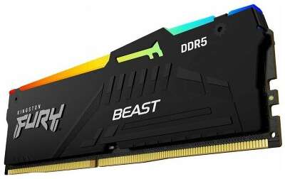 Модуль памяти DDR5 DIMM 32Gb DDR5600 Kingston FURY Beast RGB (KF556C40BBA-32)