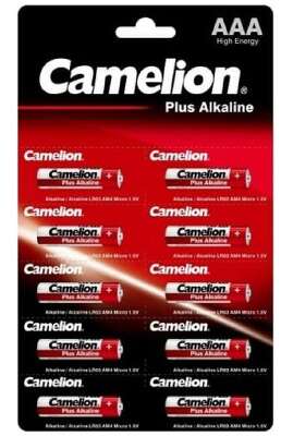 Camelion Plus Alkaline BL1x10  LR03 отрывные (LR03-BP1x10P, батарейка,1.5В) (10 шт. в уп-ке)