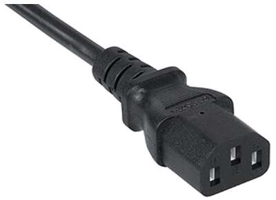 Cabeus PC-189-VDE-1.8M Кабель питания монитор-компьютер IEC 320 C13 - IEC 320 C14 (3x0.75), 1.8 м