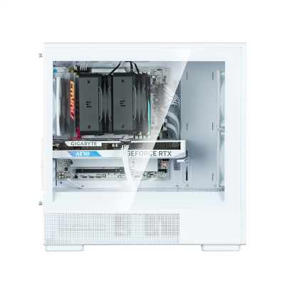 корпус ZALMAN P10 NAMU, MATX, WHITE, WINDOW, FRONT COVER WALNUT, 2x3.5", 3x2.5", 1xUSB TYPE-C, 1xUSB3.0, FRONT 2x120mm, REAR 1x120mm ARGB