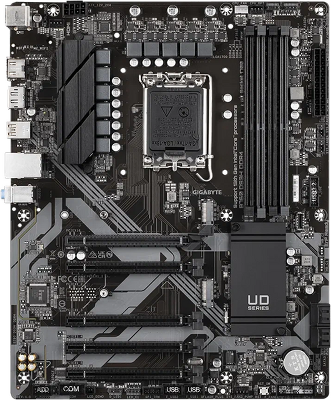 Материнская плата GIGABYTE B760 DS3H DDR4, LGA1700, B760, 4*DDR4, 4*SATA, 2*M.2, 1*USB 3.2, 4*USB 2.0, Type-C, 5*PCIx16, HDMI+DP, ATX
