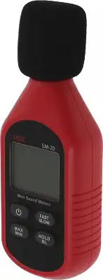 Измеритель уровня шума RGK SM-20 портативный красный/черный (776530)