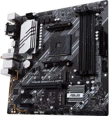 ASUS Prime B550M-A WiFi II B550 Socket AM4 4xDDR4, 4xSATA3, RAID, 2xM.2, 1xPCI-E16x, 6xUSB3.2, D-Sub, DVI-D, HDMI, WiFi, Glan, mATX