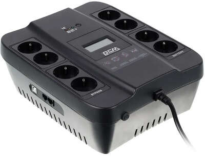 ИБП POWERCOM Spider SPD-550U LCD black (линейно-интерактивный, 550VA, 330W, 4+4xEURO, RJ11/RJ45, USB) (SPD-550U LCD)