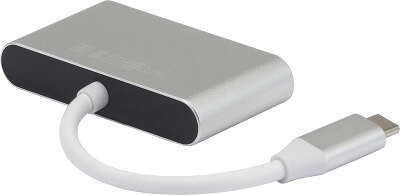 Устройство чтения/записи Digma CR-С2501-S, Type C, серебристый