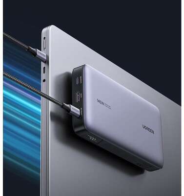 Внешний аккумулятор UGREEN PB205 (90597A) PD 145W Power Bank 25000mAh. Цвет: серый
