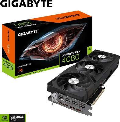 Видеокарта GIGABYTE NVIDIA nVidia GeForce RTX 4080 WindForce 16Gb DDR6X PCI-E HDMI, 3DP