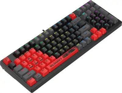 Клавиатура A4Tech Bloody S98 Sports Red BLMS Plus механическая красный/черный USB for gamer LED (S98 SPORTS RED BLMS RED PLUS)