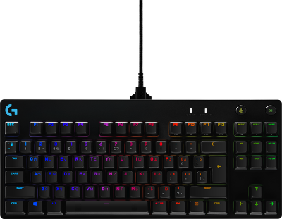 Клавиатура/ Logitech Gaming Keyboard G PRO TKL Corded Mechanical - BLACK - RUS - USB - CLICKY
