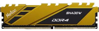 Модуль памяти Netac Shadow DDR4 3200Мгц 8Gb CL16 Yellow (NTSDD4P32SP-08Y)