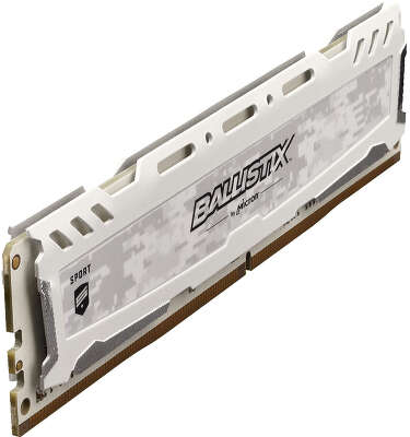 Модуль памяти DDR4 DIMM 8Gb DDR3000 Crucial Ballistix Sport LT White (BLS8G4D30AESCK)