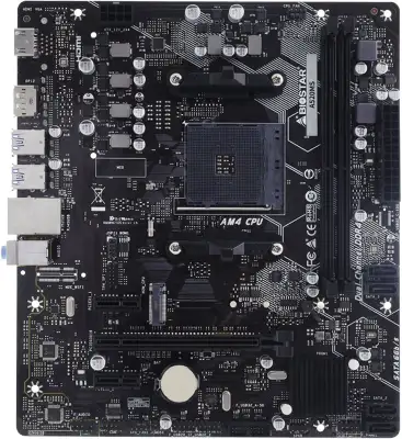 Материнская плата Biostar A520MS Soc-AM4 AMD A520 2xDDR4 mATX AC`97 8ch(7.1) GbLAN RAID+HDMI+DP