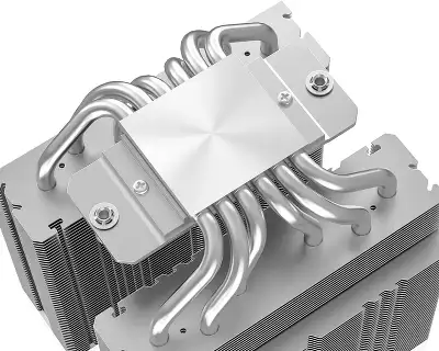 Cooler ID-Cooling FROZN A620 PRO SE ARGB WHITE Soc-AM5/AM4/1200/1700/1851 серебристый/белый 4-pin 15-27.2dB Al+Cu 260W 1190gr Ret 