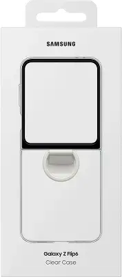 Чехол (клип-кейс) Samsung для Samsung Galaxy Z Flip6 Case Clear Case Flip 6 прозрачный (EF-QF741CTEGRU)