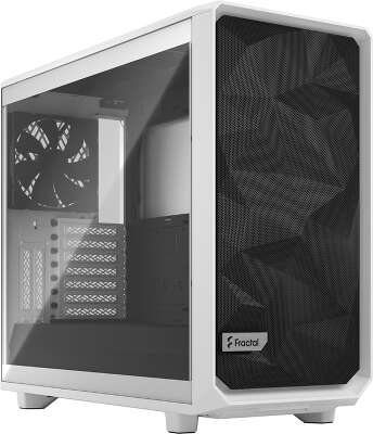 Корпус Fractal Design Meshify 2 Clear Tempered Glass, белый, EATX, Без БП (FD-C-MES2A-05)